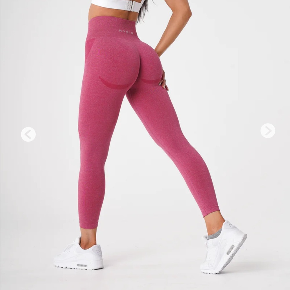 NVGTN CRIMSON PINK LEGGINGS — LIKE NEW